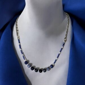NWT Handmade Necklace featuring Blue Sodalite Beads